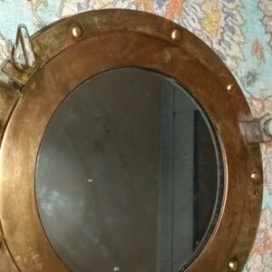 Vintage ship port holder